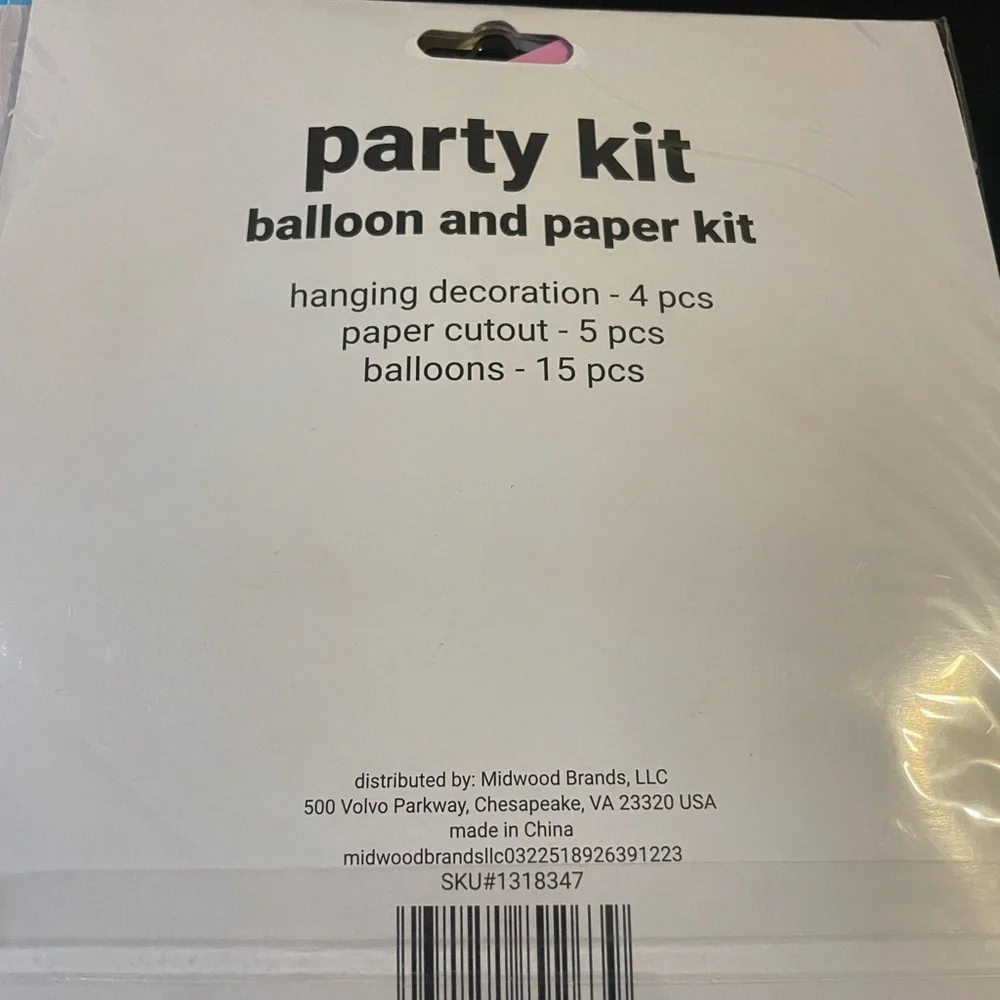 Unicorn Balloon Party Kit with Honeycomb Decor